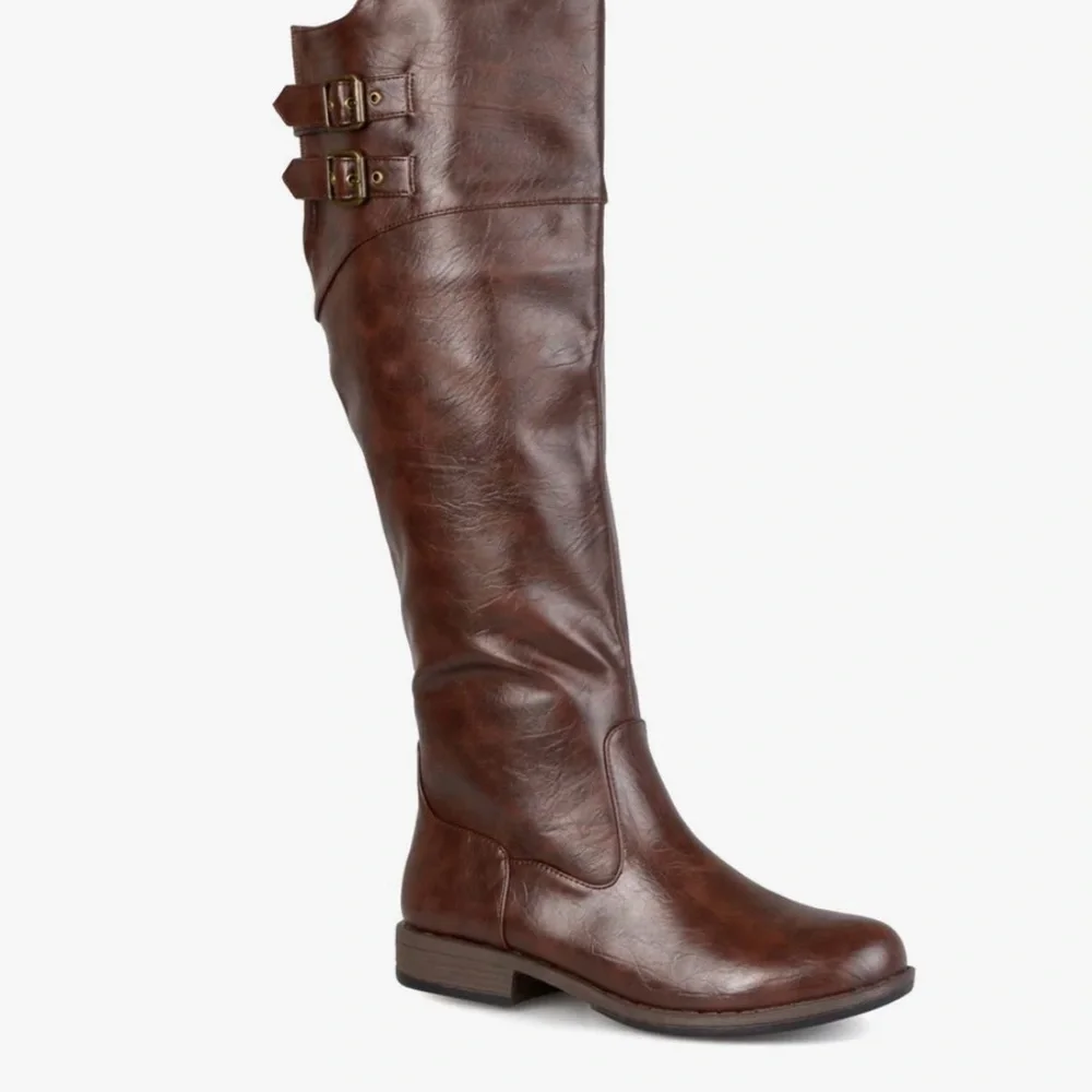 New Journee Collection Women's Tori Wide Calf Knee High Riding Boots size 9